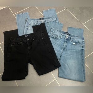 3 PAIRS of Gap Classic Straight Jeans. 6/28R. Price for all